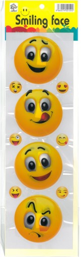 EMOTIKONY 3D NÁLEPKY NA STENU RÔZNE VZORKY