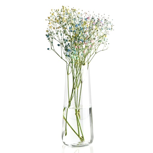 KROSNO Pure váza, 24 cm vysoká sklenená fľaša