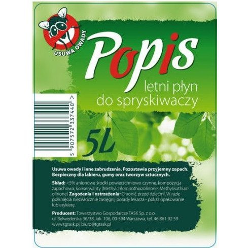 Kvapalina do ostrekovačov Letný podpis 5 litrov
