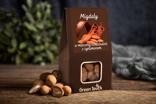 Mandle v mliečnej čokoláde so škoricou 100g