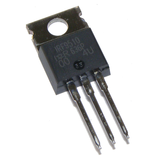 MOSFET tranzistor IRF9510 P-kanál TO-220 x2