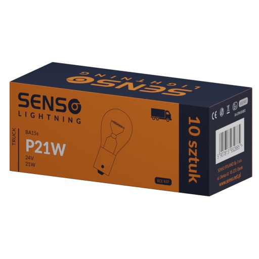 SENSO P21W 24V 21W BA15s ŽIAR