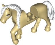 LEGO bb1279c02pb02 HORSE béžová NOVINKA (12g)