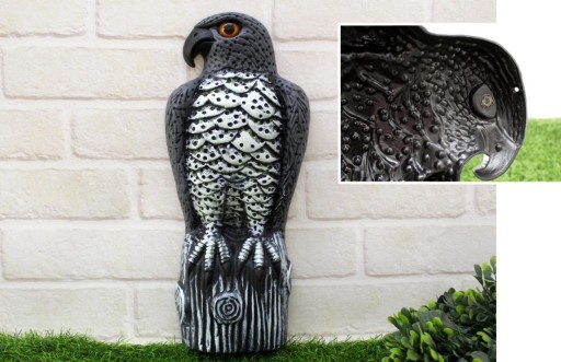 Záhradná figúrka HAWK šedá 39x17 cm