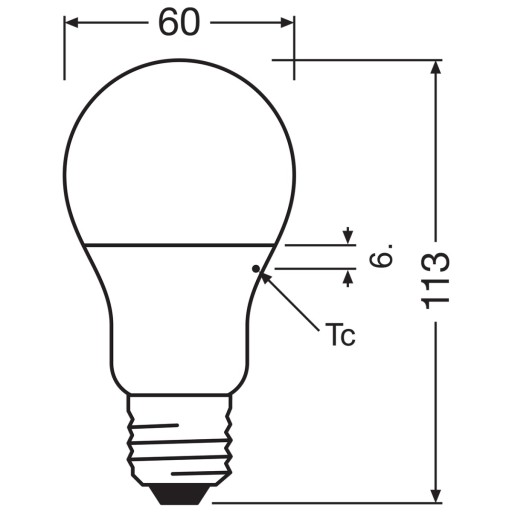 E27 LED žiarovka 8,5W = 60W 4000K Neutrál OSRAM