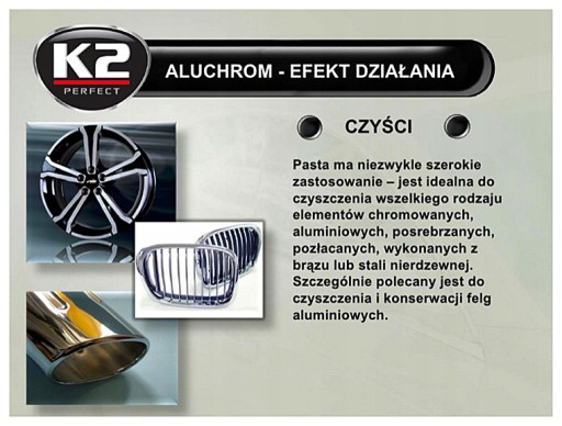 E4O70 K2 LEŠTIACA PASTA NA CHróm A HLINÍKOVÉ KOVY K2 K003