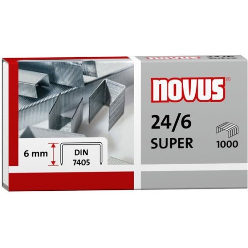 ZOŠÍVAČKY NOVUS 24/6 DIN SUPER 1000 KS