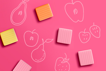 Fruittella vegánske cukríky Strawberry 3Pack 123g