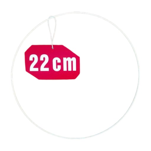 Prsteň lapač snov BIELY 22 cm