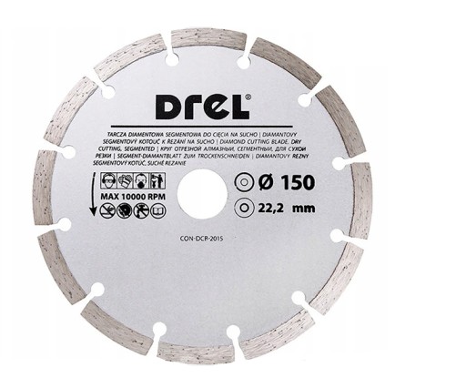 DREL SEGMENTOVANÝ DIAMANTOVÝ DISK 150 mm X 22,2
