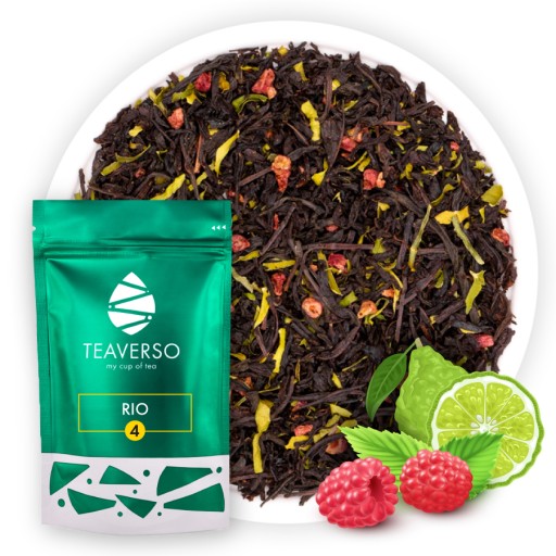 ČIERNY LISTOVÝ ČAJ EARL GREY MALINA LIMETKA RIO TEAVERSO 50G