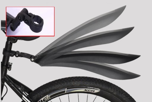 SET BLATNÍKOV NA BICYKEL SET PREDNÉ + ZADNÉ BLATNÍKY 24-29''