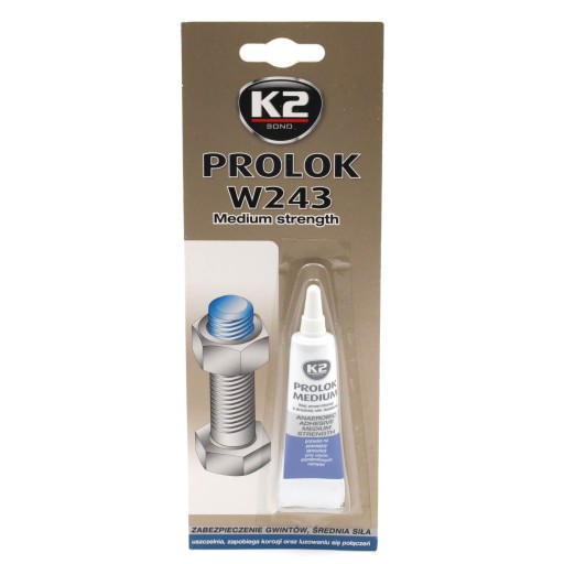 K2 Prolok Medium B150 Lepidlo na skrutky 6ml
