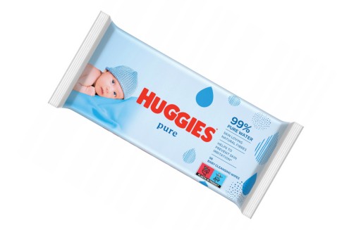 Huggies Pure Triplo vlhčené obrúsky SET 3x56 ks.