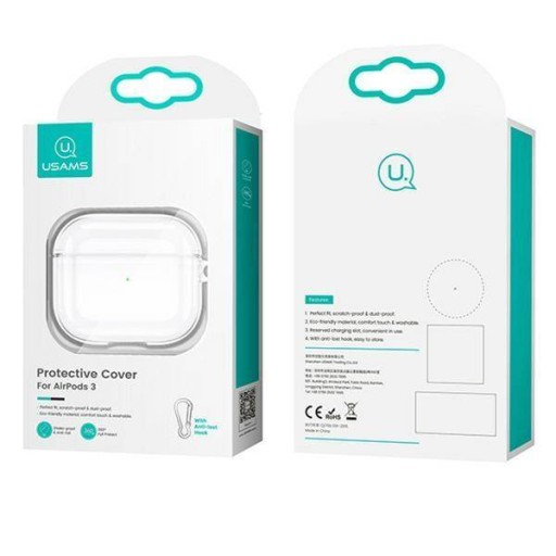Púzdro USAMS + KARABÍNA PRE AIRPODÁKY APPLE 3
