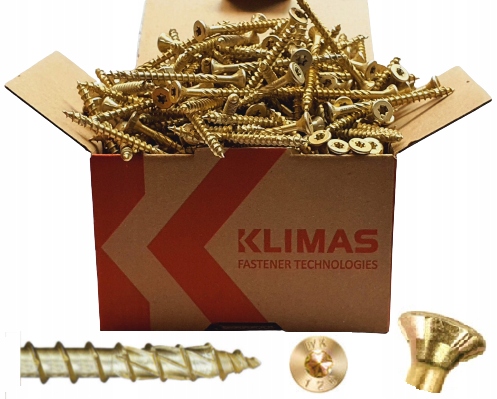 TESÁRSKE skrutky do dreva 3x35mm TORX 500 ks
