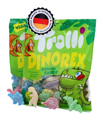 TROLLI DinoRex kyslé Dinosaurs ovocné želé 150g