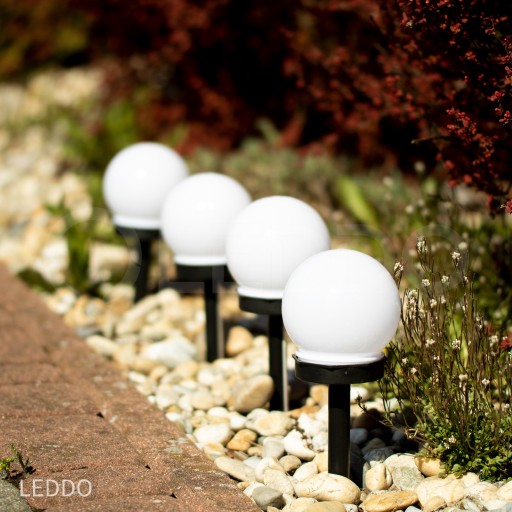 SLNEČNÁ ZÁHRADNÁ LAMPA, BIELA LED NAČERPÁVANÁ, 10CM