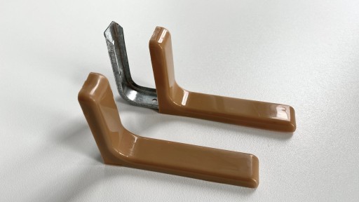 Konzola LEO podpera police 12cm svetlohnedá 2 ks