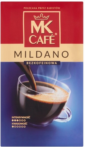 Bezkofeínová mletá káva MK Cafe Mildano 250 g