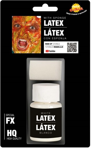 Tekutý latexový make-up na Halloween BIELY