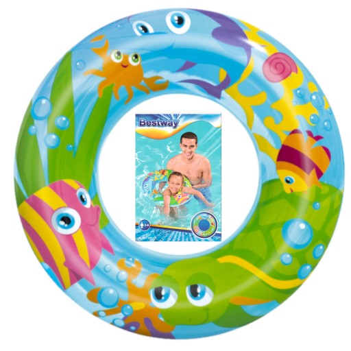 Bestway 36013 Vodný nafukovací kruh pre deti 3-6 rokov 56cm