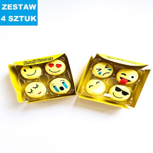 SMILE EMOTIONS GUMA ERASER 4 KS