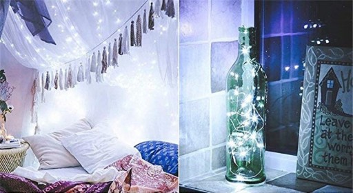 STUDENÉ BIELE SVETLÁ NA VIANOČNÝ STROMČEK 50 LED