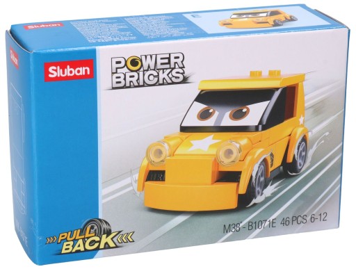 Bloky Sluban AUTO s očkami CARS 8 vzorov POWER BRICKS 6632