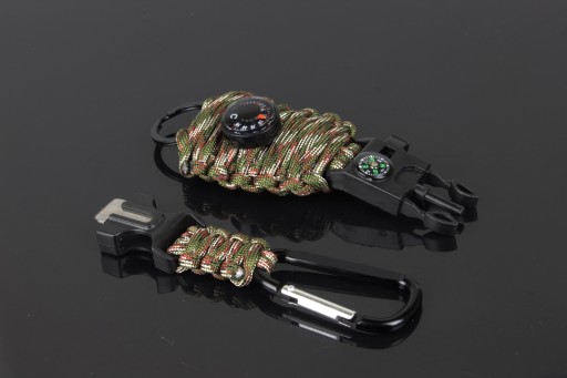 Paracord Keychain Carabiner Firestarter TEPLOMER