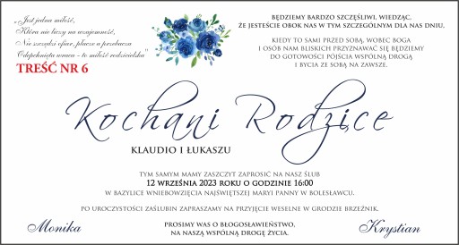 Svadobné oznámenia s PERSONALIZÁCIOU pre rodičov