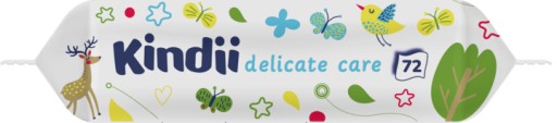 Kindii Delicate care vlhčené obrúsky 3x72 ks.