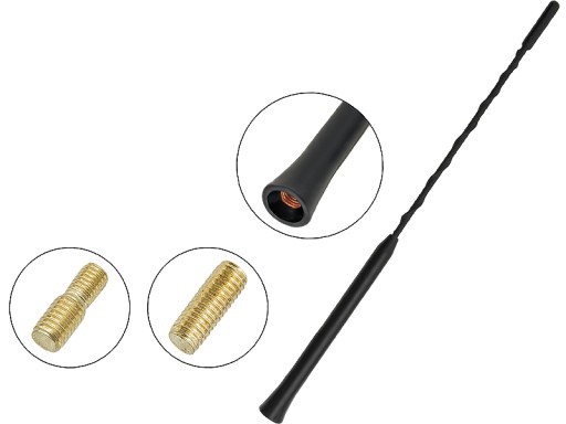 UNIVERZÁLNA AUTOANTÉNA FM STOŽIAR 30cm M5/6