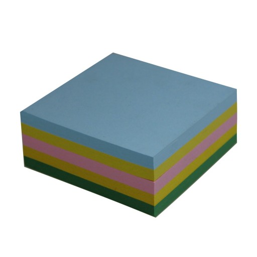 Farebná kancelárska kocka lepená 85x85x35 - 1 ks.