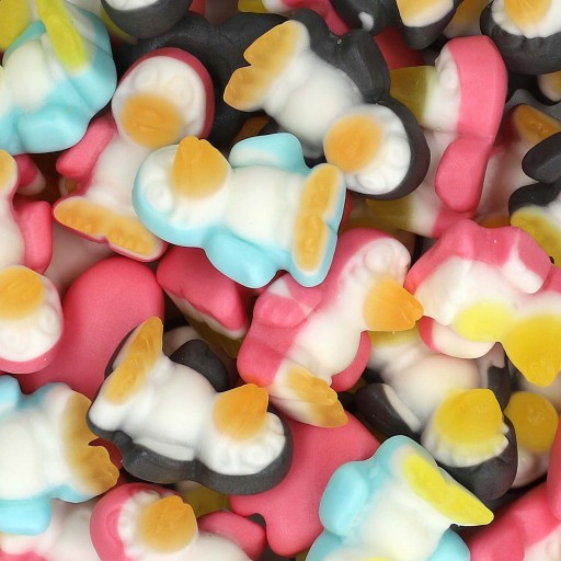 Trolli Pingummi želé ovocie marshmallow tučniaky Mix príchutí Tučniaky 150g DE