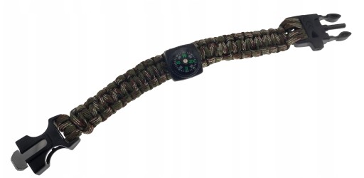 Náramok na prežitie, píšťalka PARACORD, náramok, štartér ohňa, EDC, kemping
