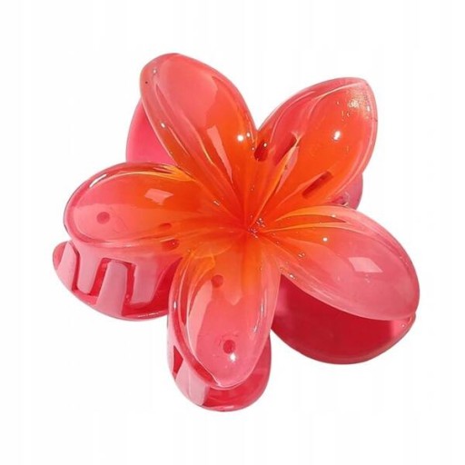 ECARLA spona do vlasov Flower Moana Ombre červená SP287