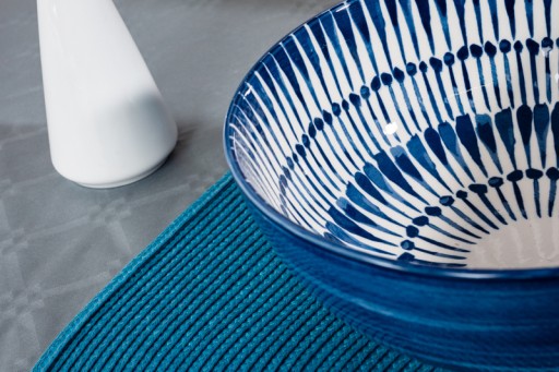 Miska na šalát, porcelánová misa 16 cm, modrý vzor