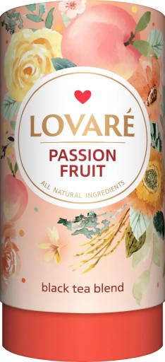 Lovare Passion Fruit čierny sypaný čaj s prísadami 80 g