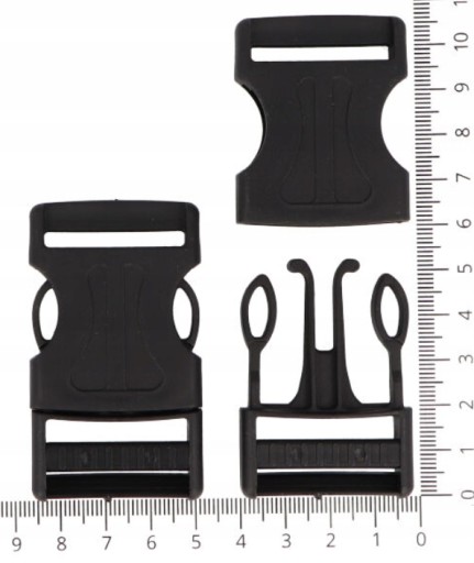 Plastová pracka na opasok 3cm 30mm - 6 ks