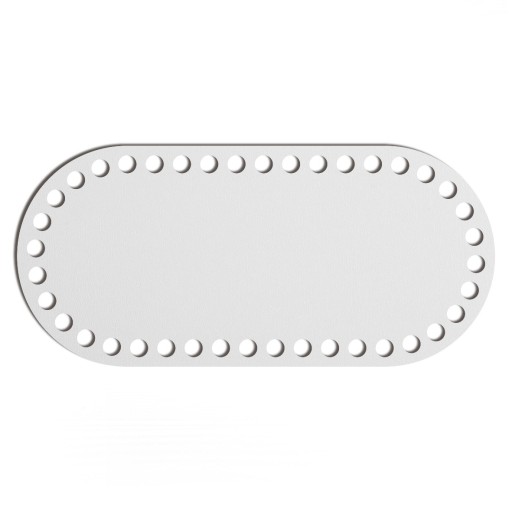 oválny biely základný košík dno 12x26cm oválny HDF