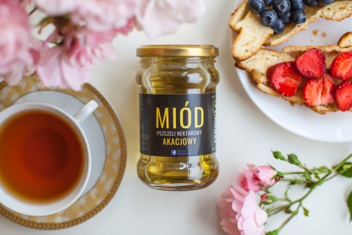 Akáciový med 400g 100% PRÍRODNÝ a PRAVÝ AKÁTIOVÝ med