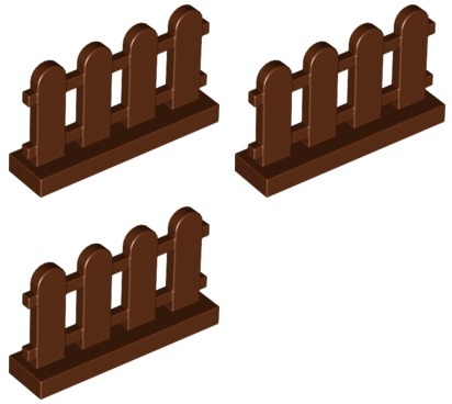 LEGO 33303 HUD 1x4x2 HNEDÁ NOVINKA (4g) 3 ks.