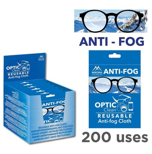 ANTIFOG utierka proti zahmlievaniu - až 200 použití - FUNGUJE 24 hodín