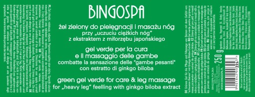 MASÁŽNY GÉL NA NOHY S GINGKOB BINGOSPA