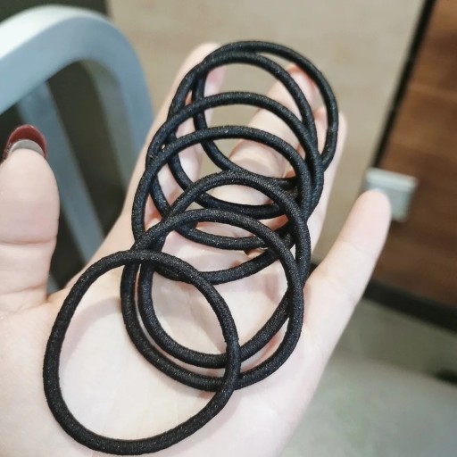 BLACK SILNÉ TENKÉ VLASOVÉ GUMIČKY SET 18