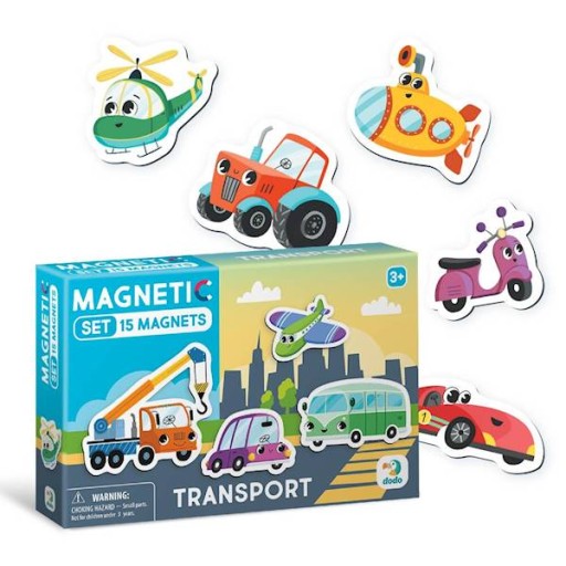 Edukačná magnetická hra Transportné magnety pre deti