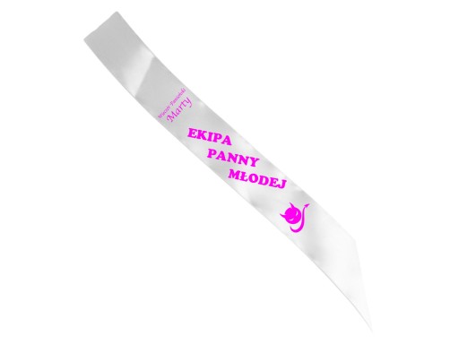 Prispôsobená menná šerpa na hen party