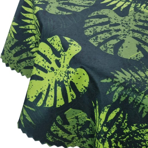 Záhradný obrus Vodeodolný voči škvrnám Zelené listy Monstera pr. 80 cm