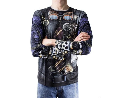Tričko s potlačou Steampunk Man, veľkosť L